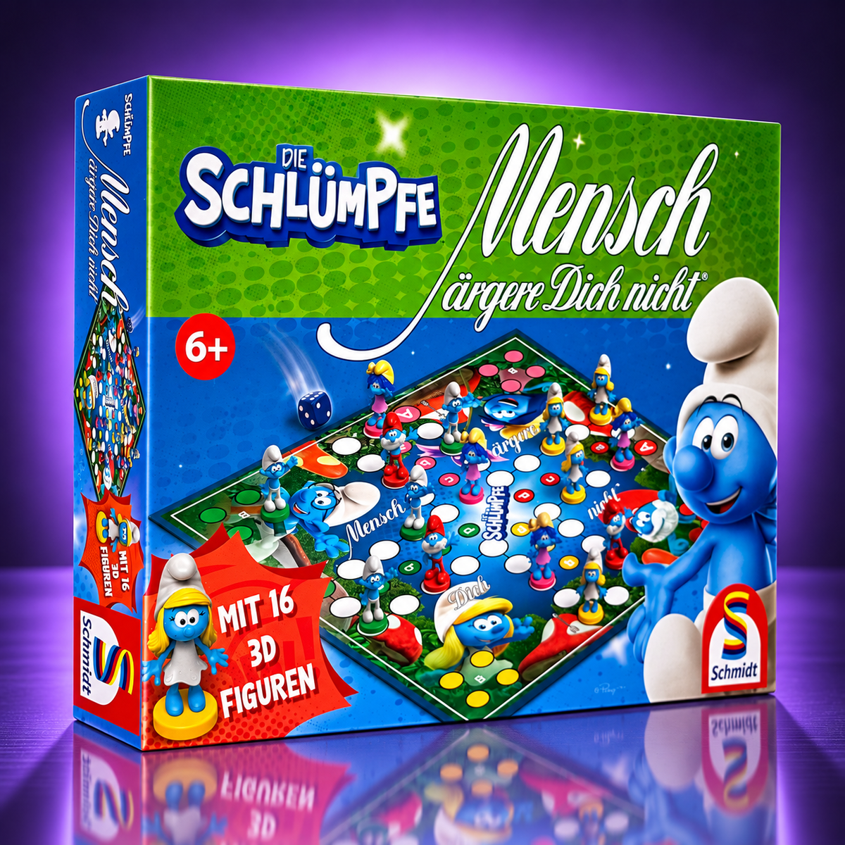 Die Schlümpfe – Mensch ärgere Dich nicht – Brettspiel – Deutsch/German/Német