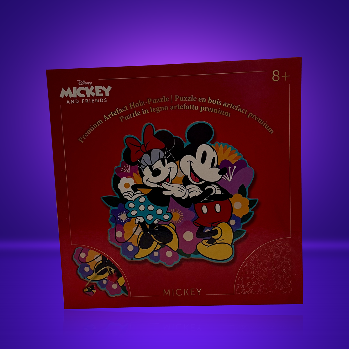 Disney Mickey & Friends Mickey & Minnie Premium Wooden Puzzle