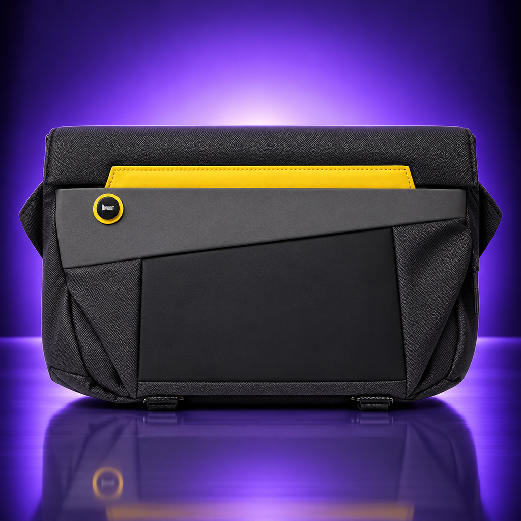 Divoom Pixoo Slingbag-V – Okos LED pixel válltáska – Fekete