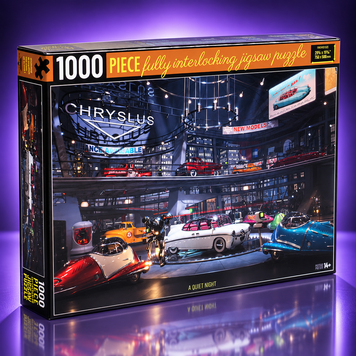 Fallout – Chryslus Showroom: A Quiet Night – 1000-Piece Puzzle