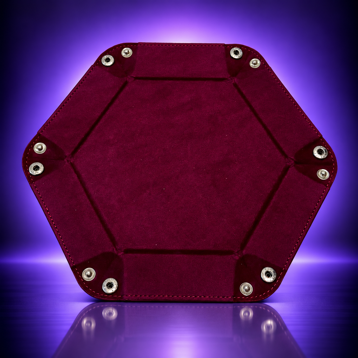 Foldable Dice Tray – Purple / Burgundy