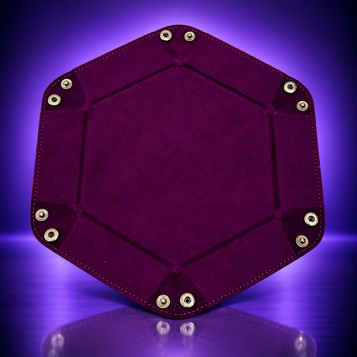 Foldable Dice Tray – Purple / Burgundy