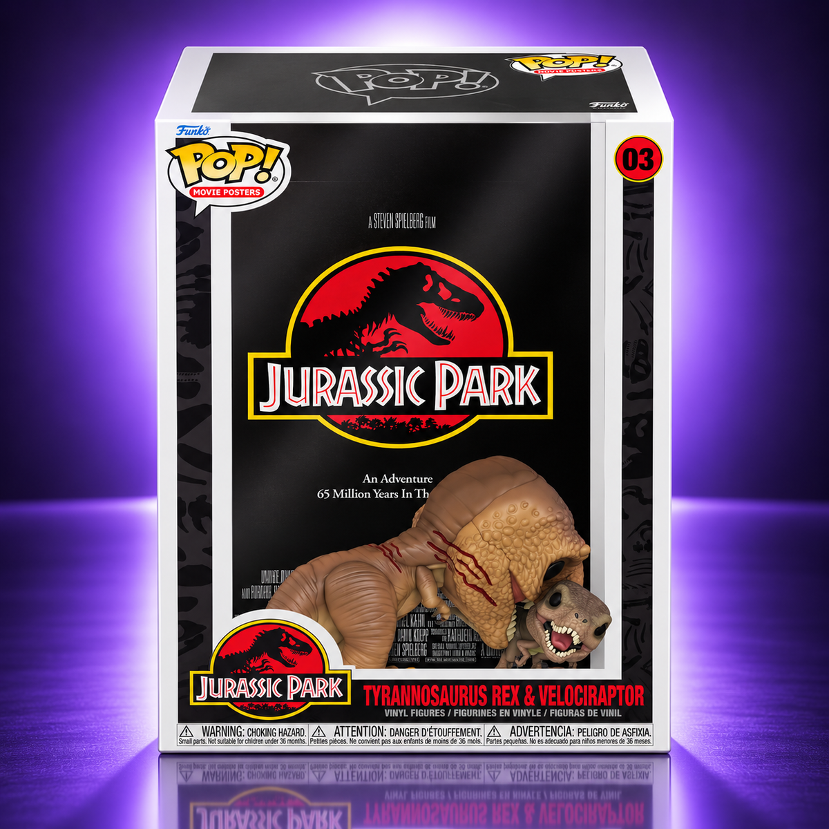 Funko POP! Movie Poster Jurassic Park – Tyrannosaurus Rex & Velociraptor #03