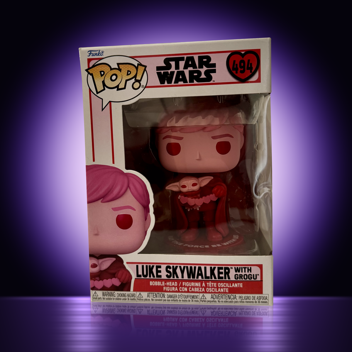 Funko POP! Star Wars – Luke Skywalker with Grogu (Valentine) #494