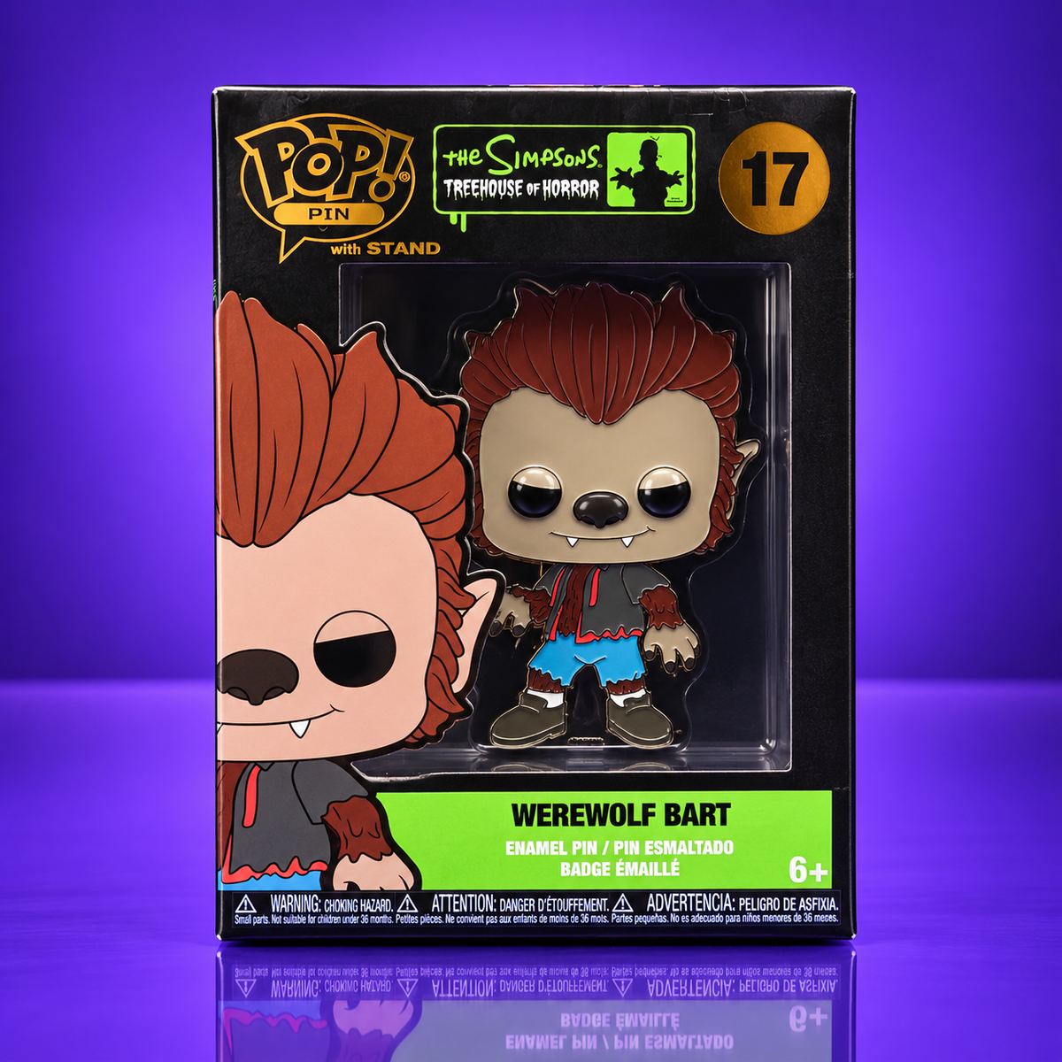 Funko POP! Pin – The Simpsons: Treehouse of Horror – Werewolf Bart #17