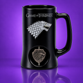 Game of Thrones – Stark Bierkrug mit drehbarem 3D-Emblemvvvv