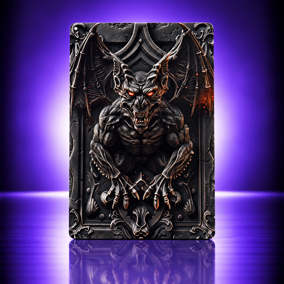 Gargoyle – Gothic Demon Metal Wall Sign