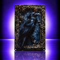 Gothic Raven – Holló fém falikép