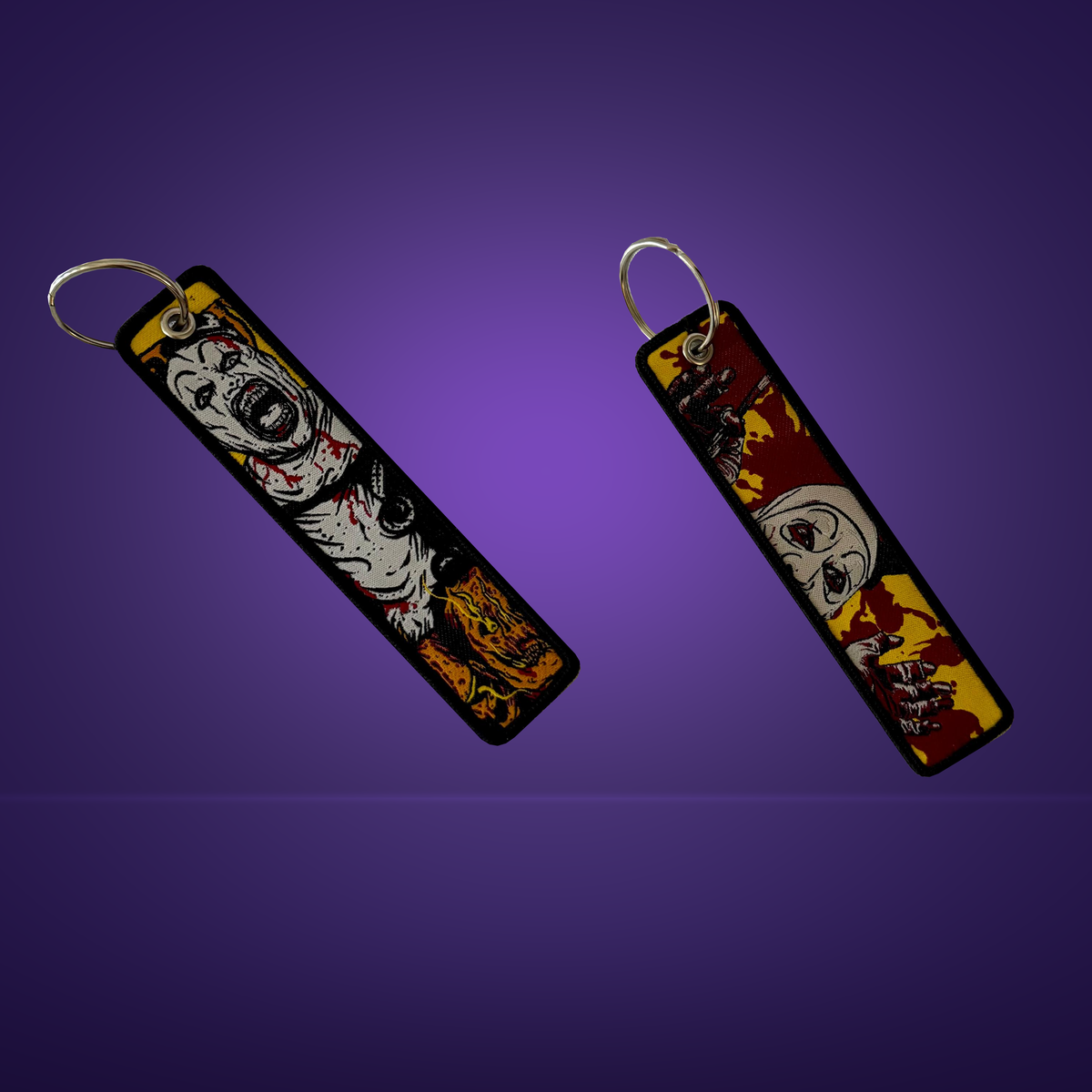 Horror Fabric Keychain – Double-Sided – Various Designs