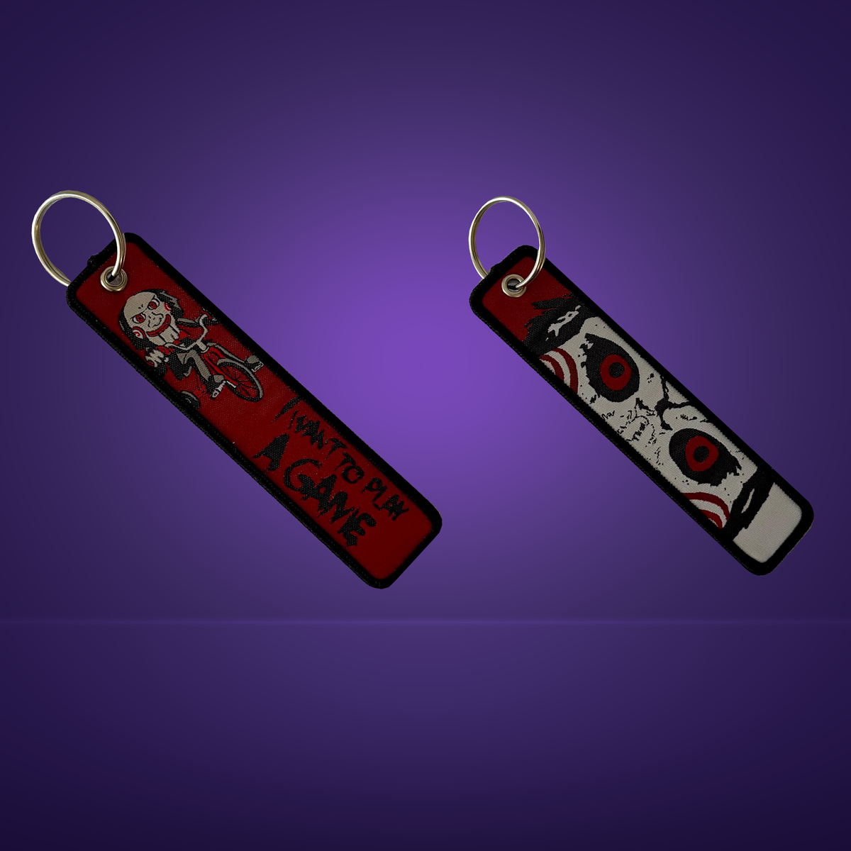 Horror Fabric Keychain – Double-Sided – Various Designs