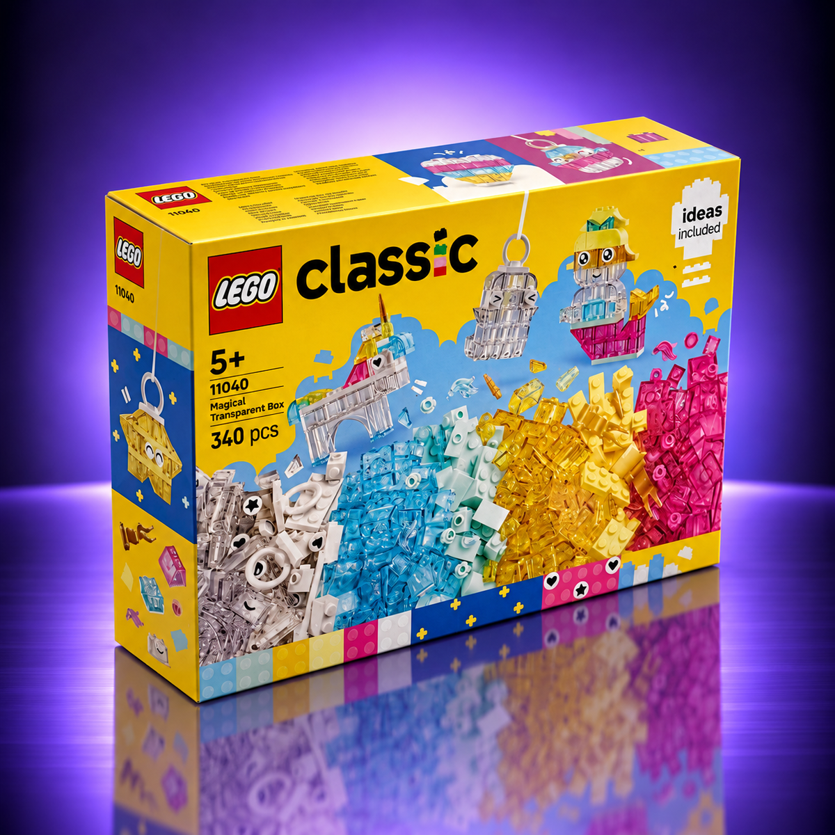 LEGO Classic 11040 – Magical Transparent Box – 340 Pieces