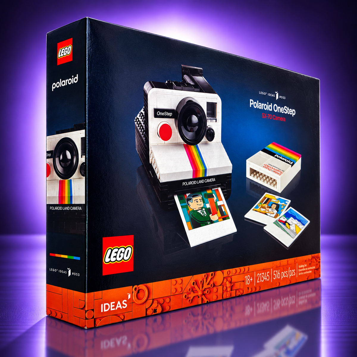 LEGO Ideas 21345 – Polaroid OneStep SX-70 Camera – 516 Pieces