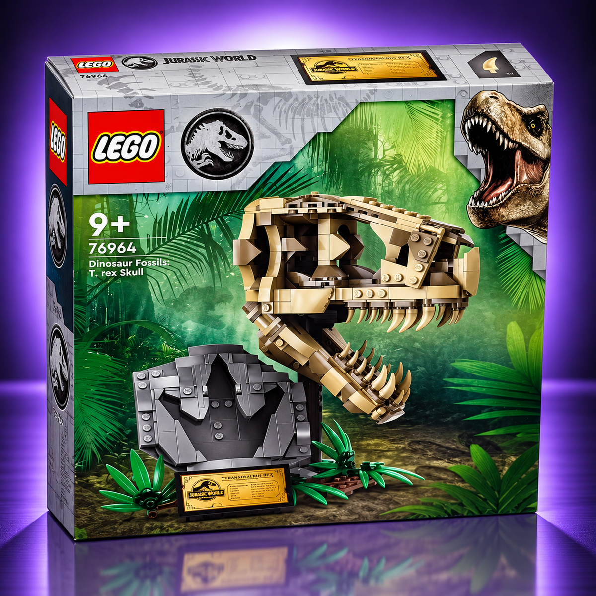LEGO Jurassic World 76964 – Dinosaur Fossils: T. rex Skull – 577 Pieces
