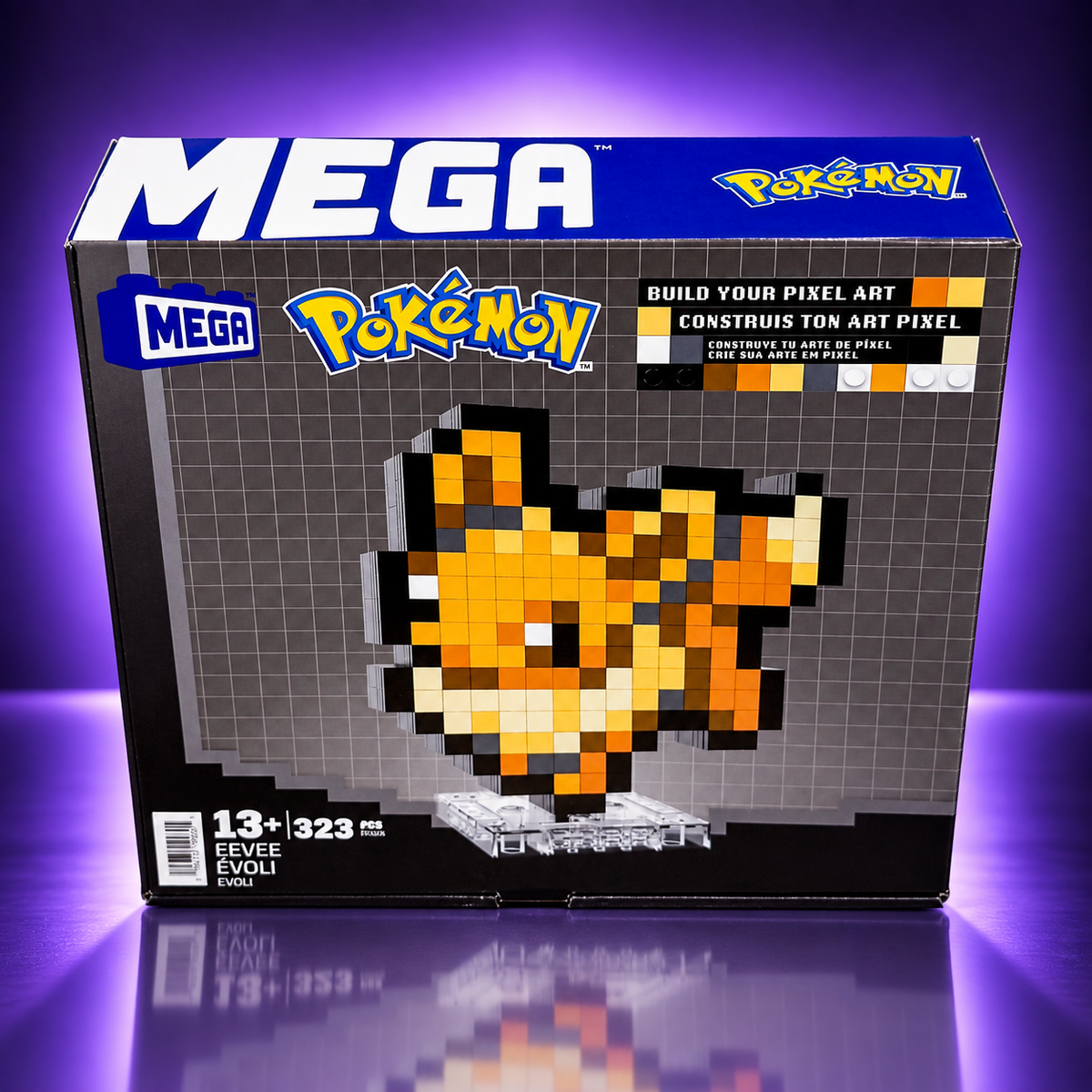 MEGA Pokémon – Eevee Pixel Art – 323-Piece Building Set