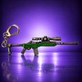 Mini Sniper Rifle Metal Keychain – Green