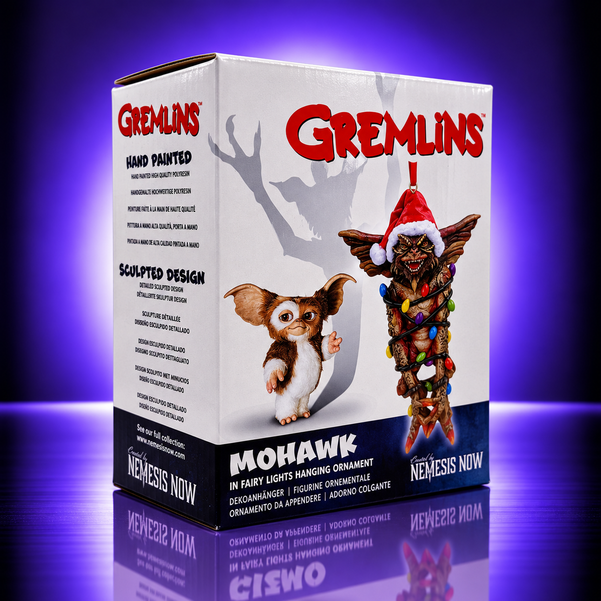 Nemesis Now – Gremlins – Mohawk in Fairy Lights Christmas Hanging Ornament – 14 cm