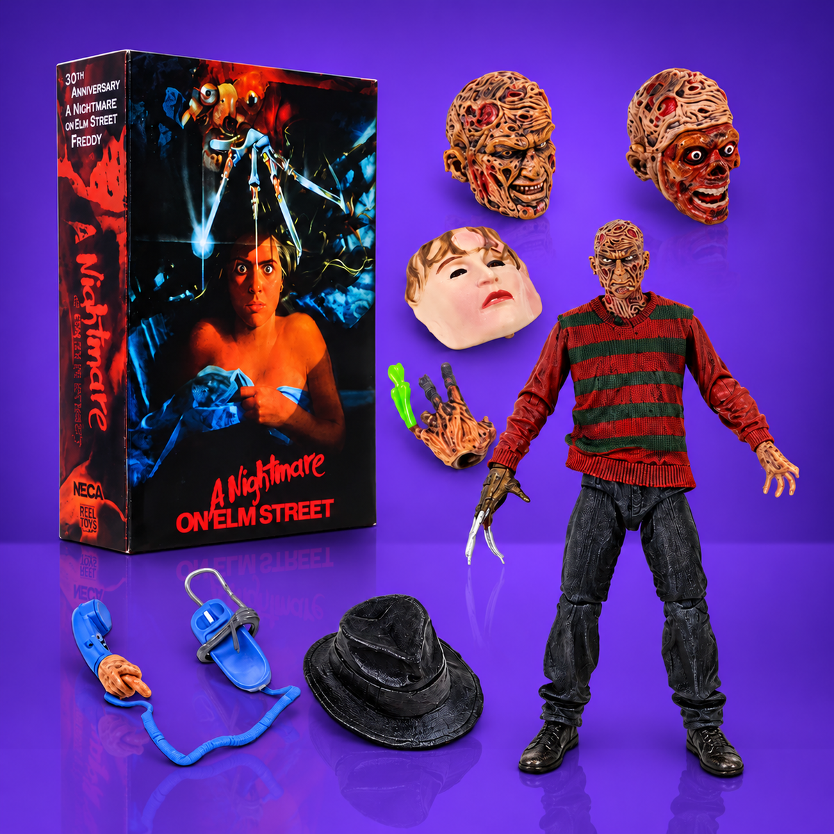 NECA – A Nightmare on Elm Street – Ultimate Freddy Krueger – 30th Anniversary – 18 cm