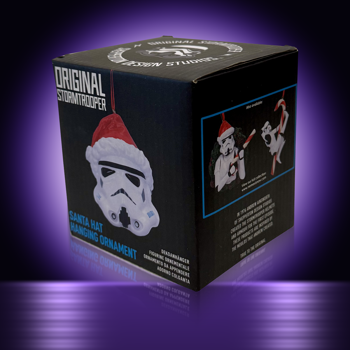 Original Stormtrooper – Weihnachtsornament mit Nikolausmütze