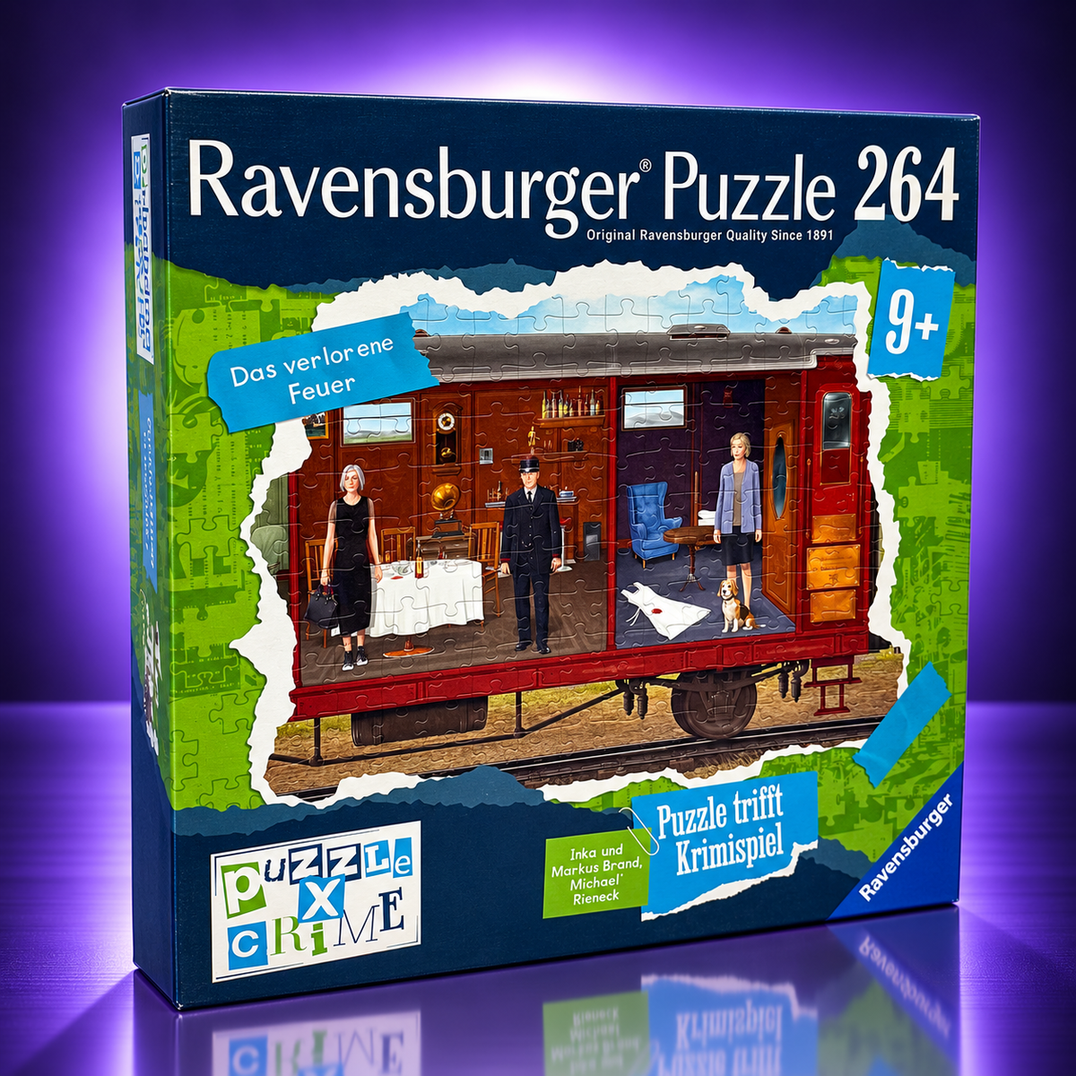 Ravensburger Puzzle X Crime Kids – Das verlorene Feuer – 264 Teile – Deutsch/German/Német