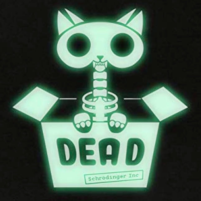 Schrödinger's Cat – Glow in the Dark Geek T-Shirt