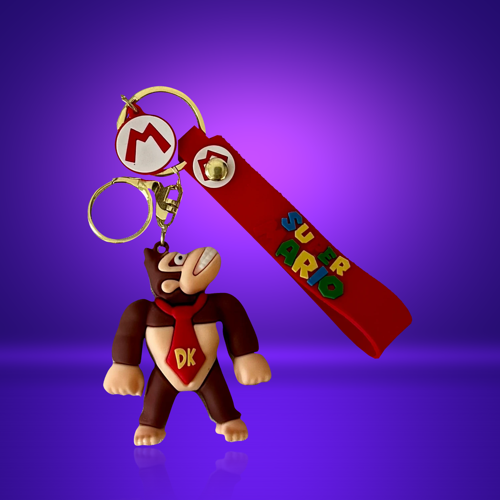 Super Mario Figuren-Schlüsselanhänger mit Handschlaufe – verschiedene Charaktere