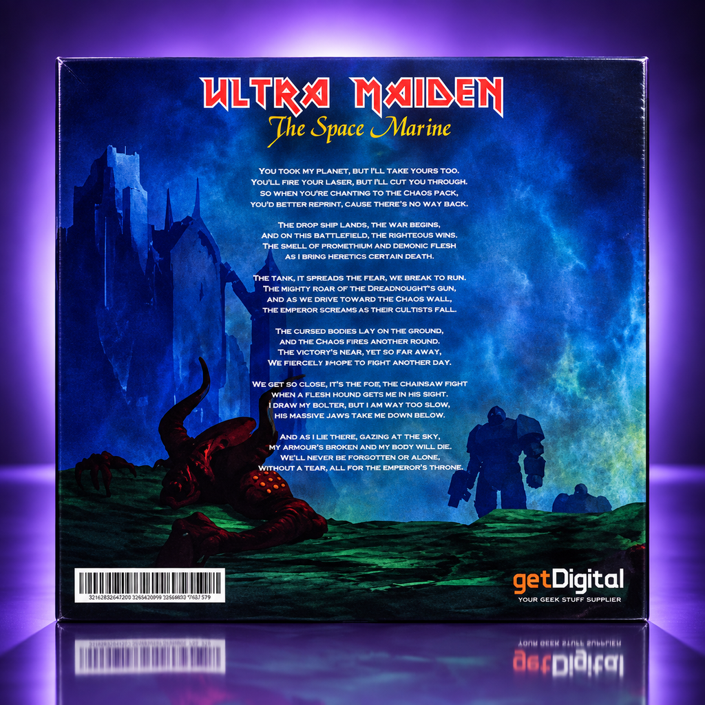 Ultra Maiden – The Space Marine – Dekoratives LP-Cover