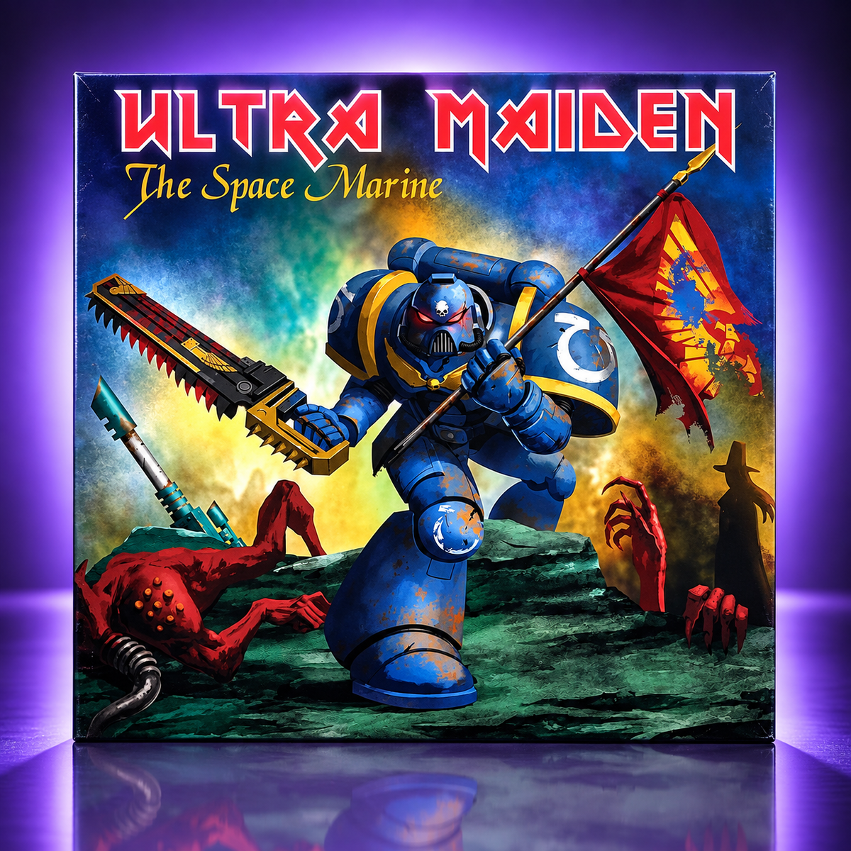Ultra Maiden – The Space Marine – Dekoratives LP-Cover