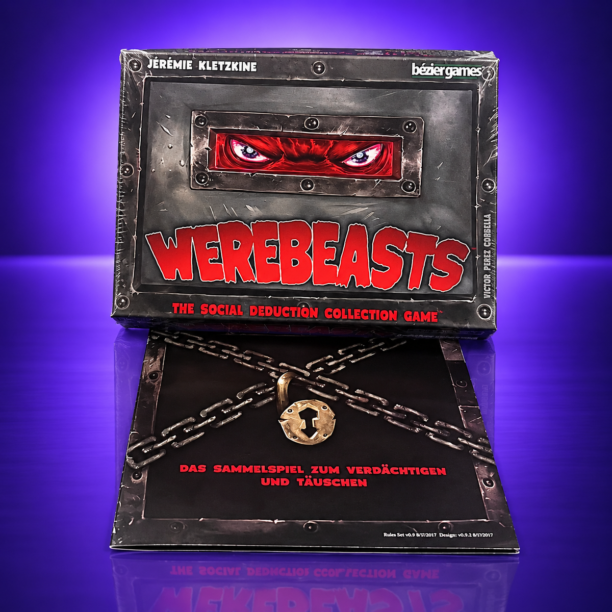 Werebeasts – The Social Deduction Collection Game – Englisch/Angol/English (deutsche Spielanleitung beigefügt)