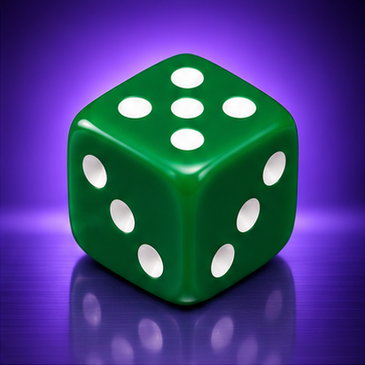 Classic D6 Die – Various Colours – 1 Piece